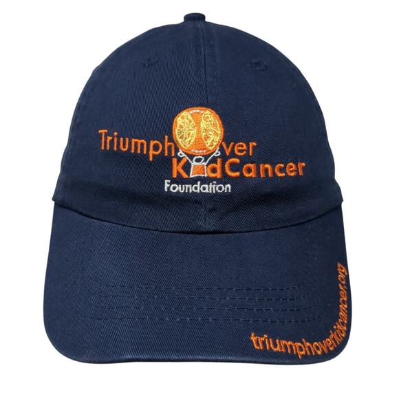 Triumph Over Kid Cancer Foundation Slideback Baseball Cap Blue One Size Kati - Picture 1 of 9